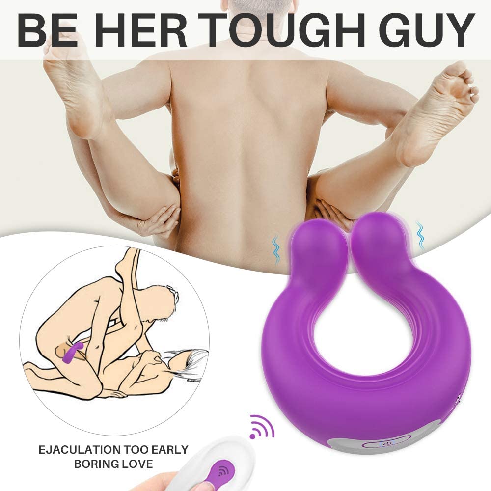 Wholesale Amazom 2021 HotU-shaped Cock Ring Vibration