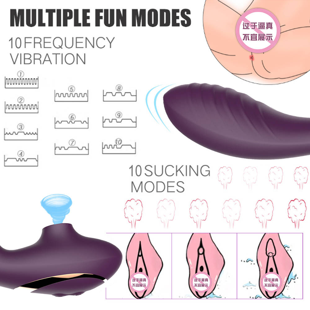 Clitoral Sucking Vibrator G Spot with Powerful Suction Modes 10 Vibration, Rechargeable sucking vibrato (3)