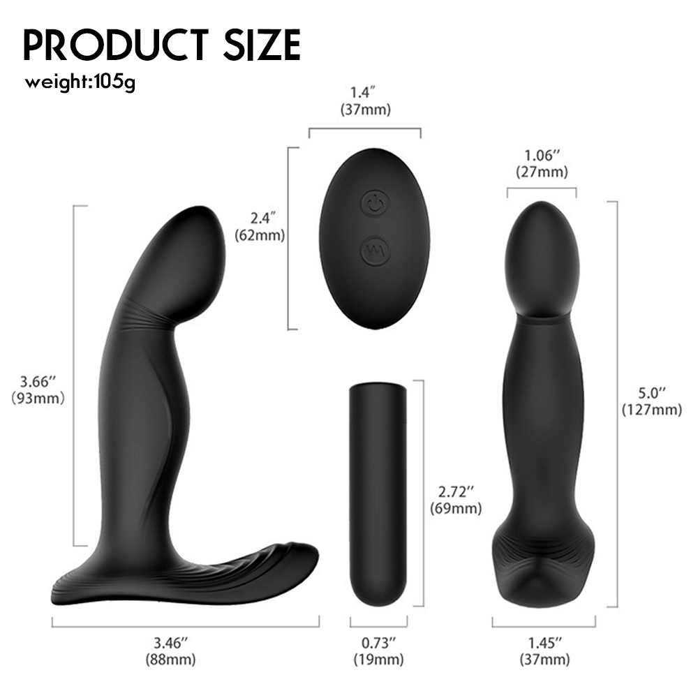 Hot Sale Electric Couple Anal Sex Toys Prostate Massager Vibrator