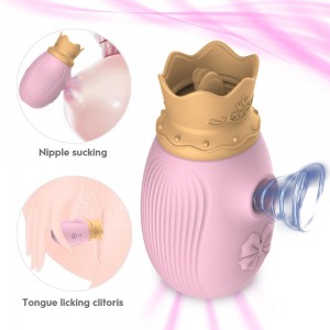 OEM China Anal Vibrater - New 2021 Crown clitoris suction tongue vibrator – Beaza