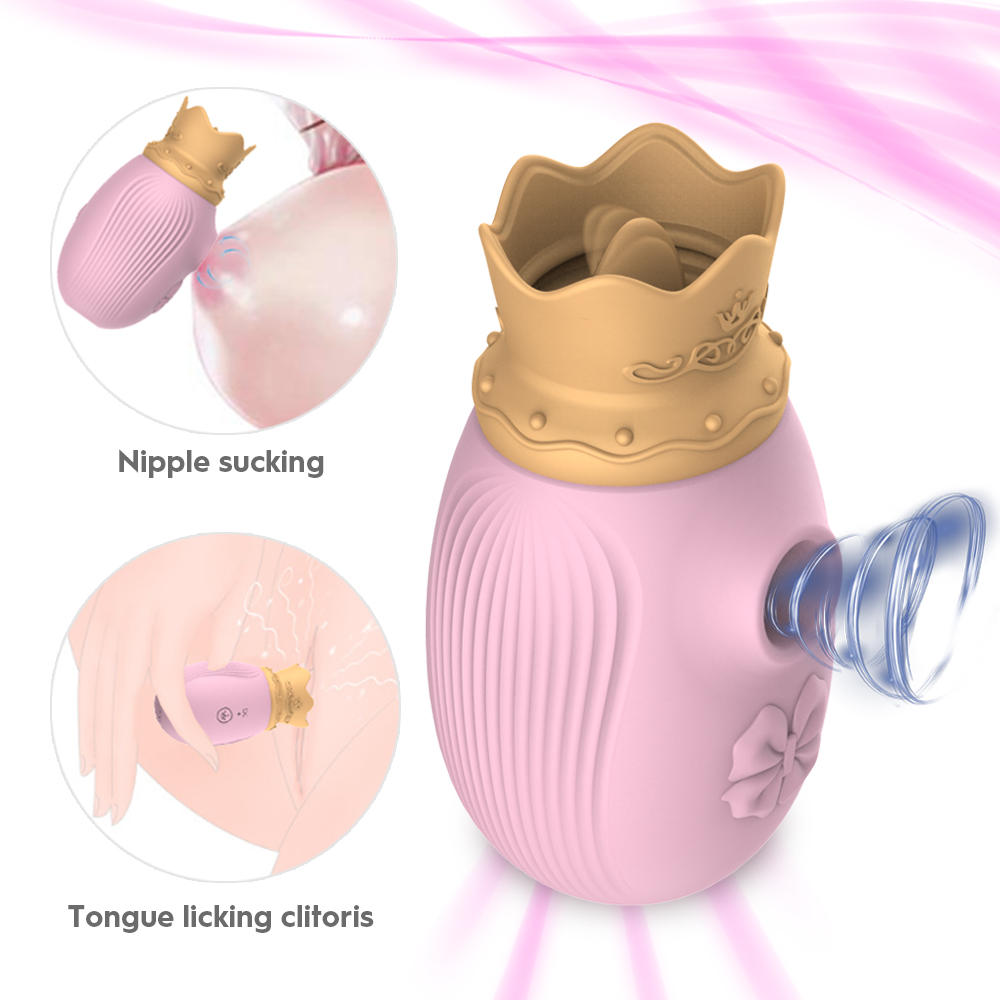 New 2021 Crown clitoris suction tongue vibrator