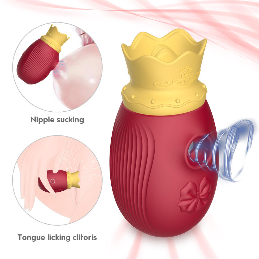 New 2021 Crown clitoris suction tongue vibrator (2)
