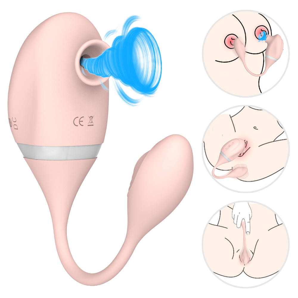 licking vibrator Clit Sucker G spot Stimulator 2 in 1