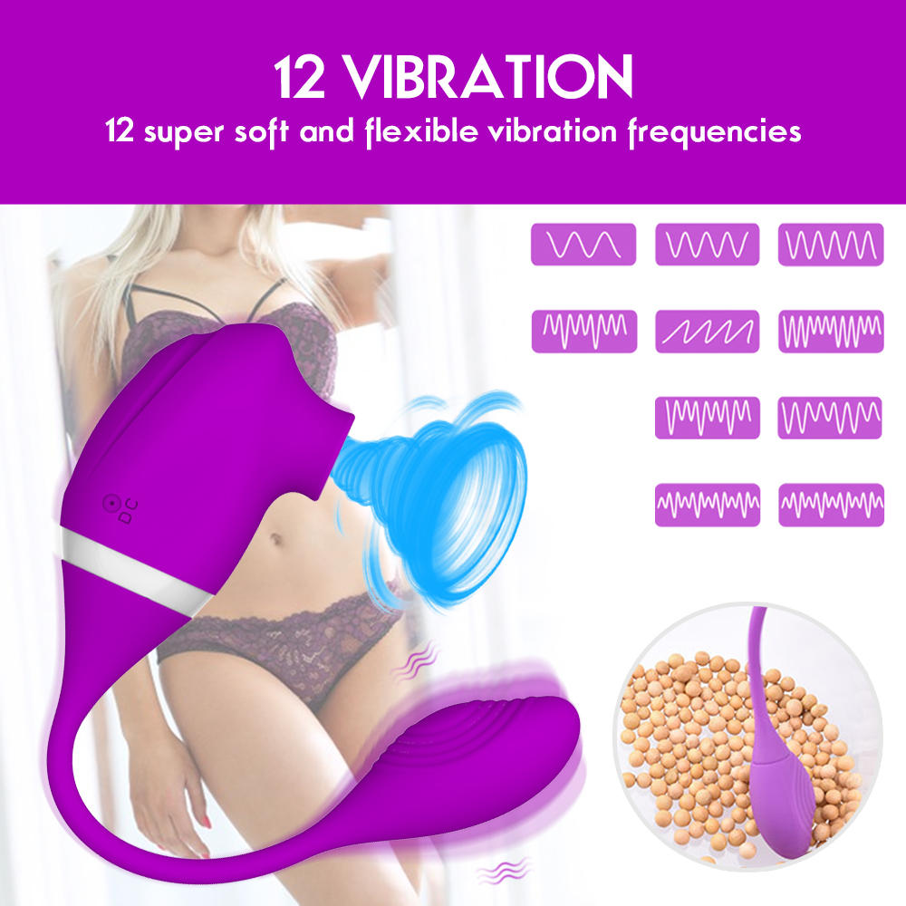 licking vibrator Clit Sucker G spot Stimulator 2 in 1 (4)