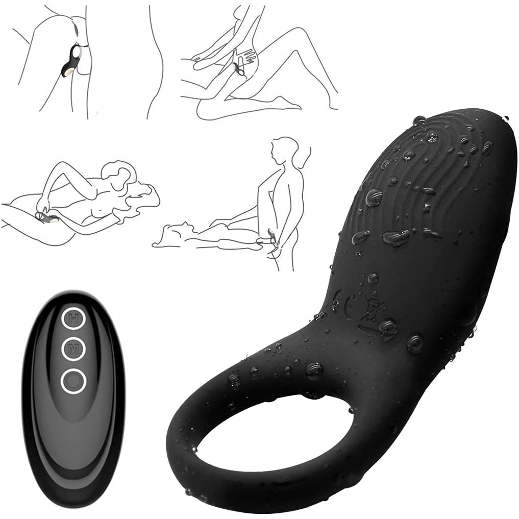 silicone penis ring mens vibrating rabbit sex toys cock penis ring for men, adult sex toys for woman (1)